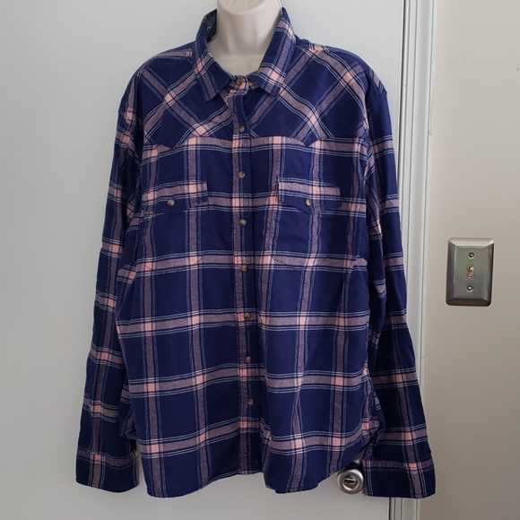 JACHS Girlfriend Flannel Shirt Size XXL - Picture 1 of 11